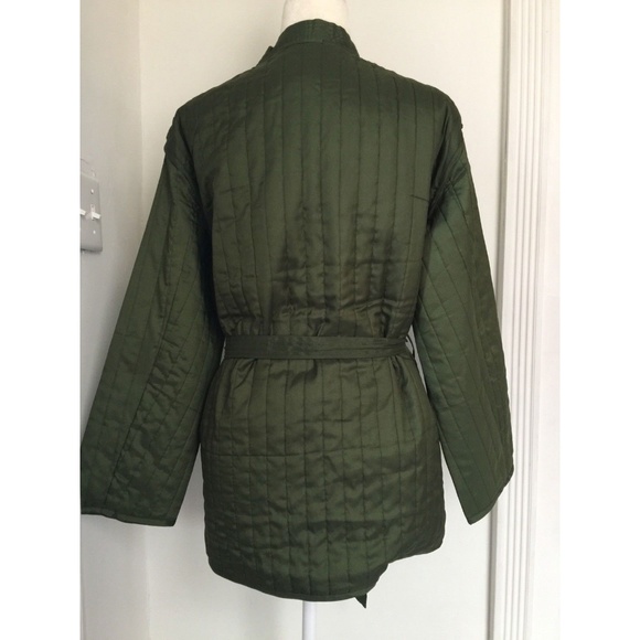 Daya by Zendaya Green Quilted Kimono Jacket - Picture 5 of 8